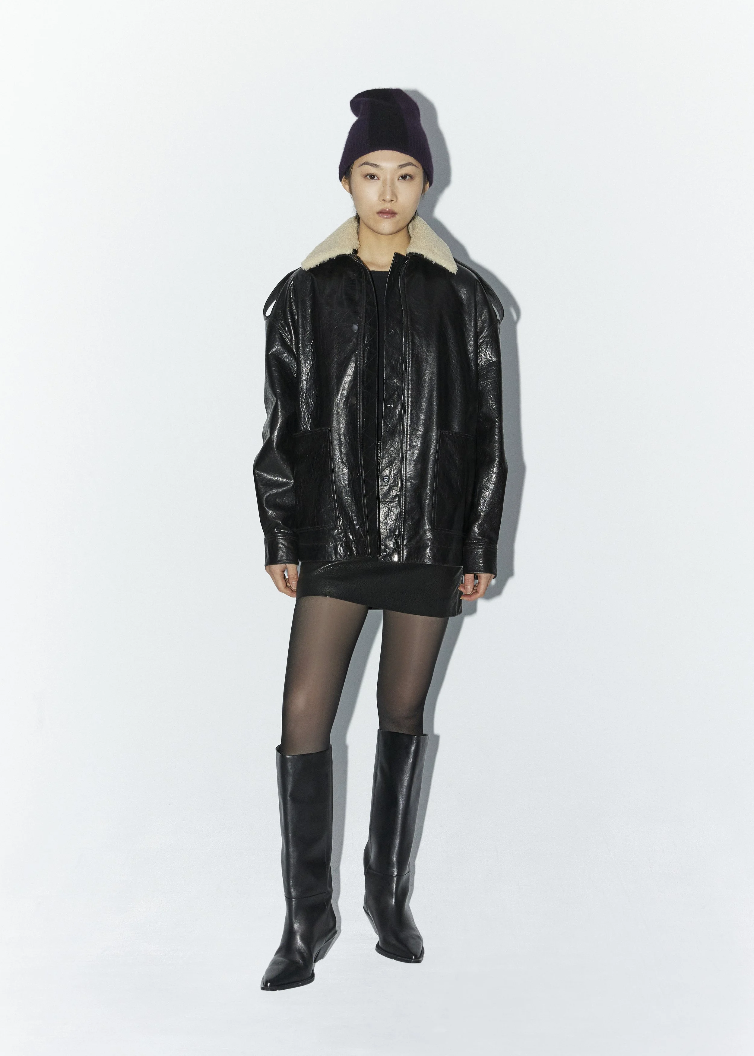 レザージャケット・コート INES&MARECHAL LONG SHEARLING JACKET Collection Fall / Winter 2023 — Inès & Maréchal